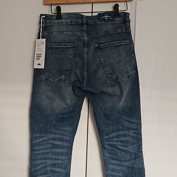 H&M Men Skinny Jeans 30 Light Blue Washed - Picture 4 of 16